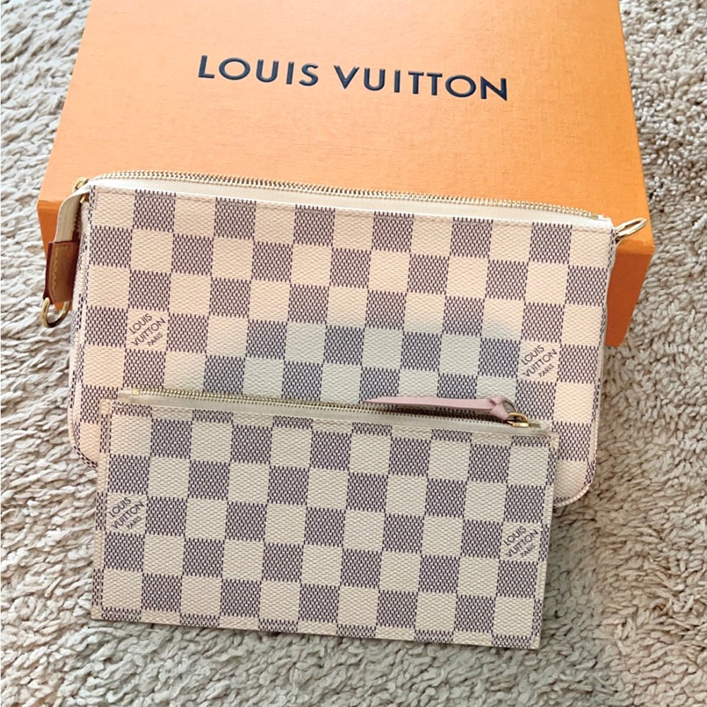 Damier Azur Pochette Accessories and Zip Pouch